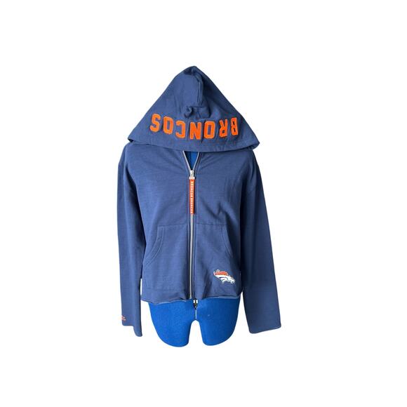 Denver Broncos Women's Size M Embroidered Full Zip Soft Hoodie NFL WEAR Football - Picture 1 of 7